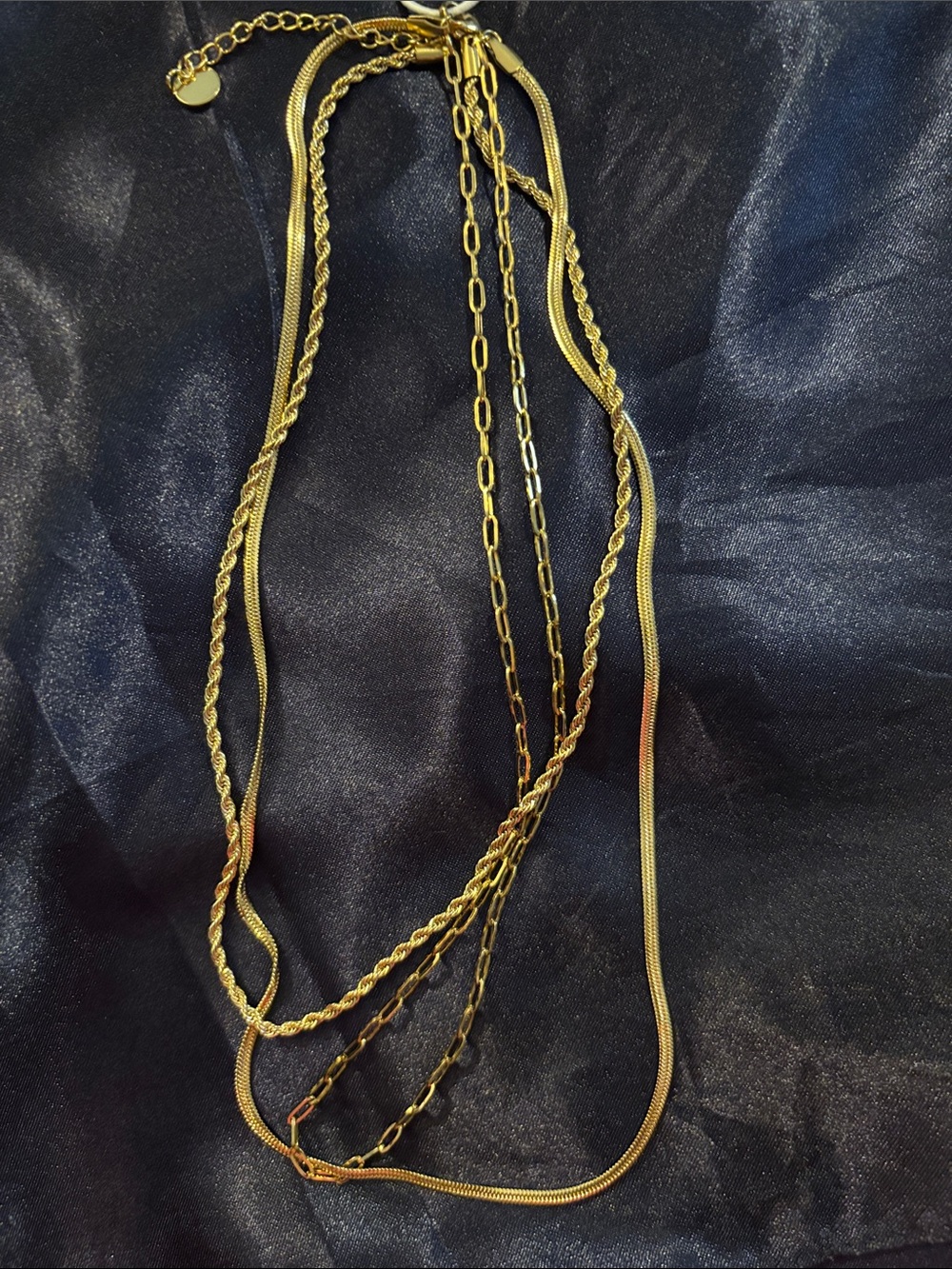 Victoria Emerson Gold-Tone Layered Multi-Chain Necklace